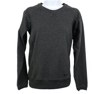 Nike Golf Sport Shirt Womens XS Gray Long Sleeve Pullover Dri Fit Swoosh Logo